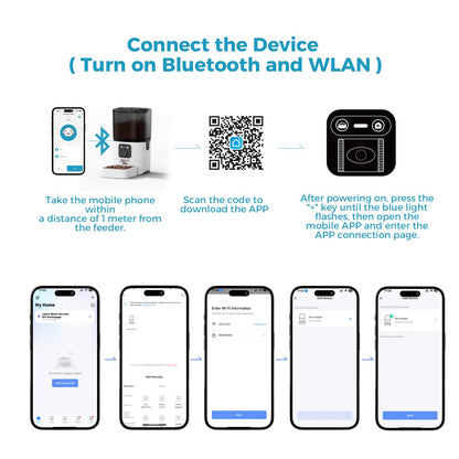6L Smart Automatic Pet Feeder with Camera & WiFi App