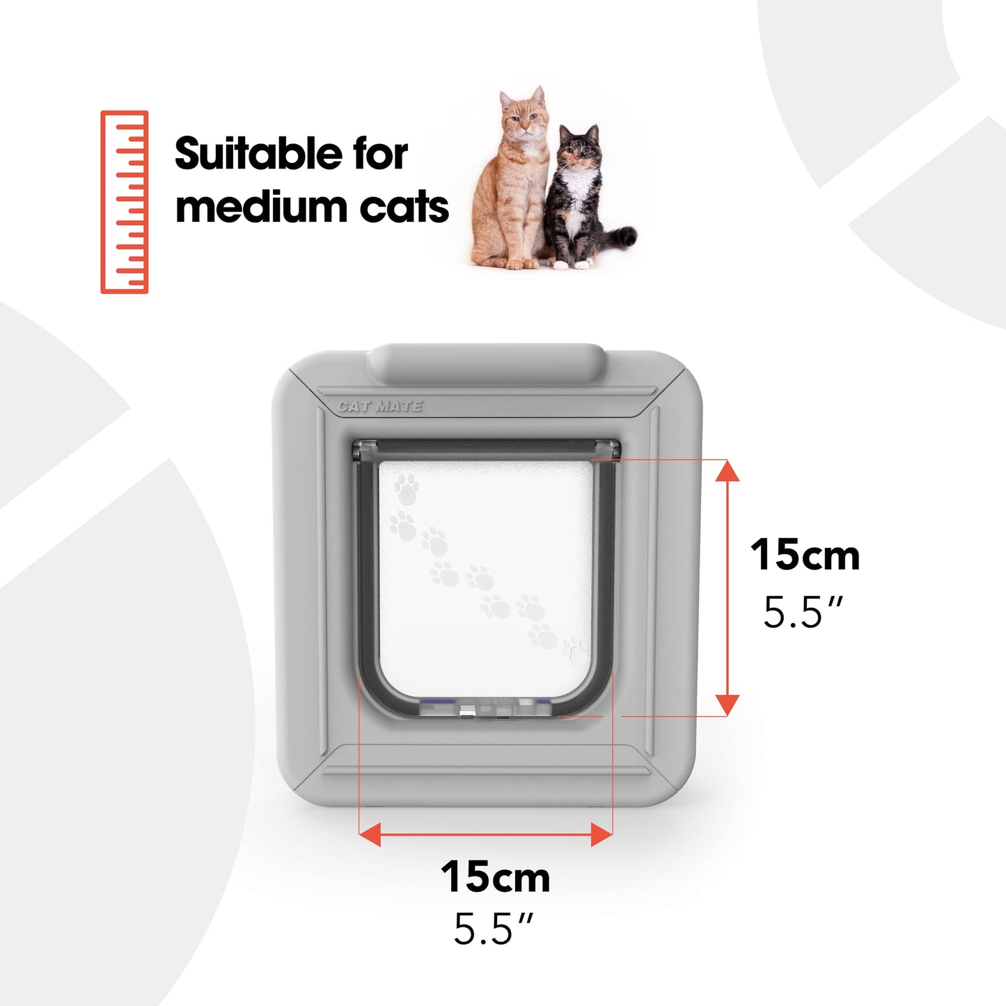 Microchip Smart Cat Door with Timer Control & LCD Display