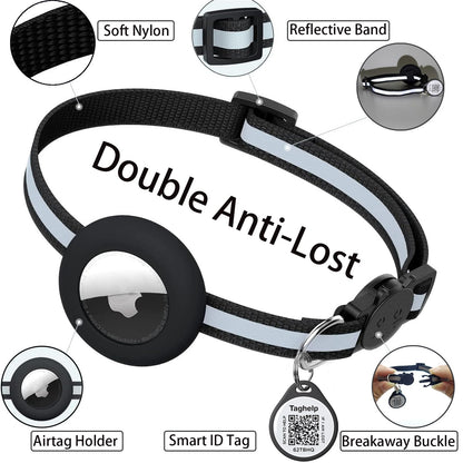 Reflective Cat Collar+cat tag