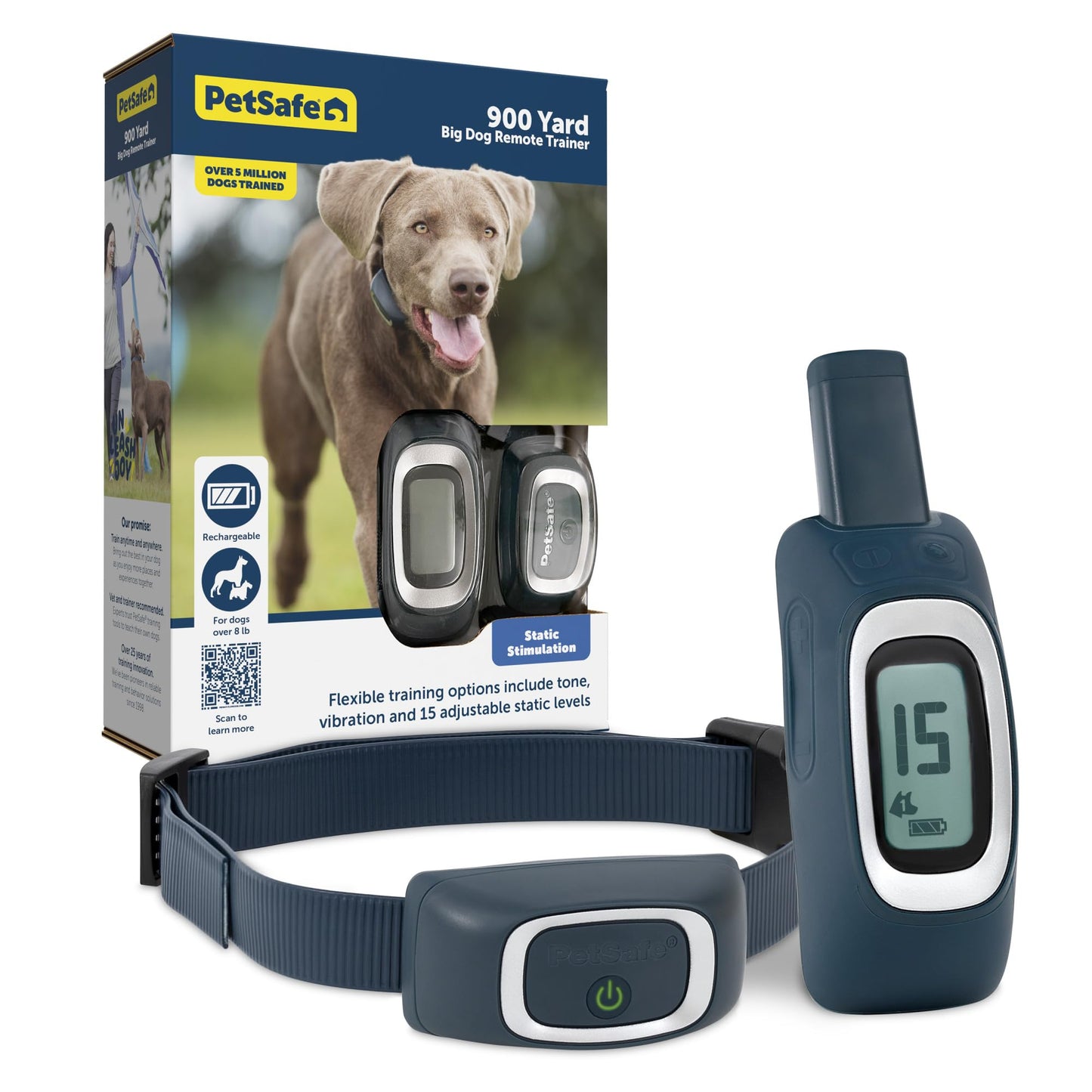 Rechargeable Remote Dog Training Collar with 15 Levels