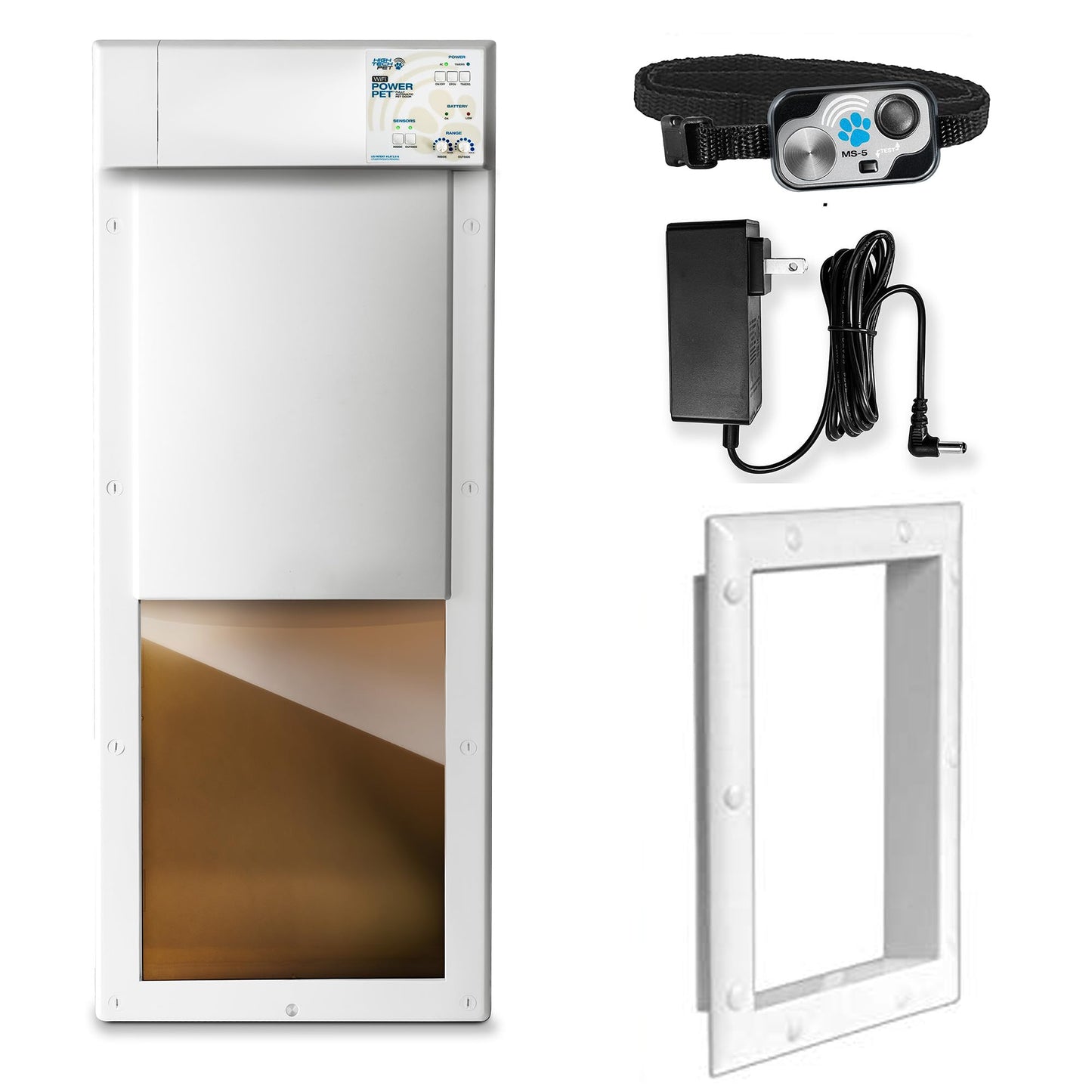 Automatic Electronic Pet Door for Large Dogs Up to 100 lb