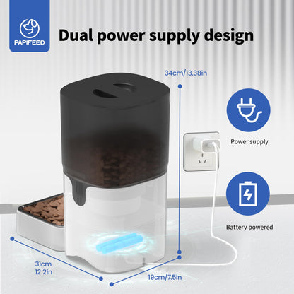 6L Smart Automatic Pet Feeder with Camera & WiFi App