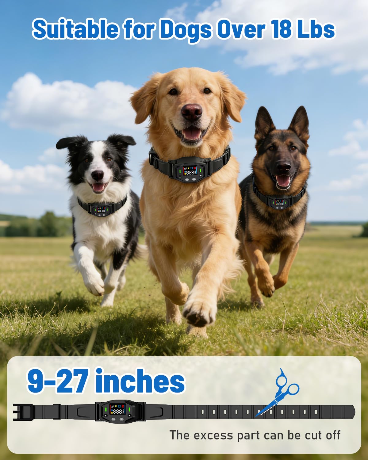 LINCAE GPS Wireless Dog Fence with 25-999 Yard Range