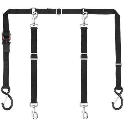 Adjustable Dual-Dog Vehicle Tether & Restraint System