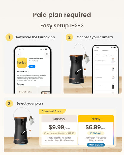 Furbo 360º Pet Camera w/Subscription Required