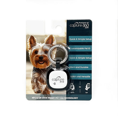 QR & NFC Smart Pet ID Tag with Digital Profile & Lost Pet Finder