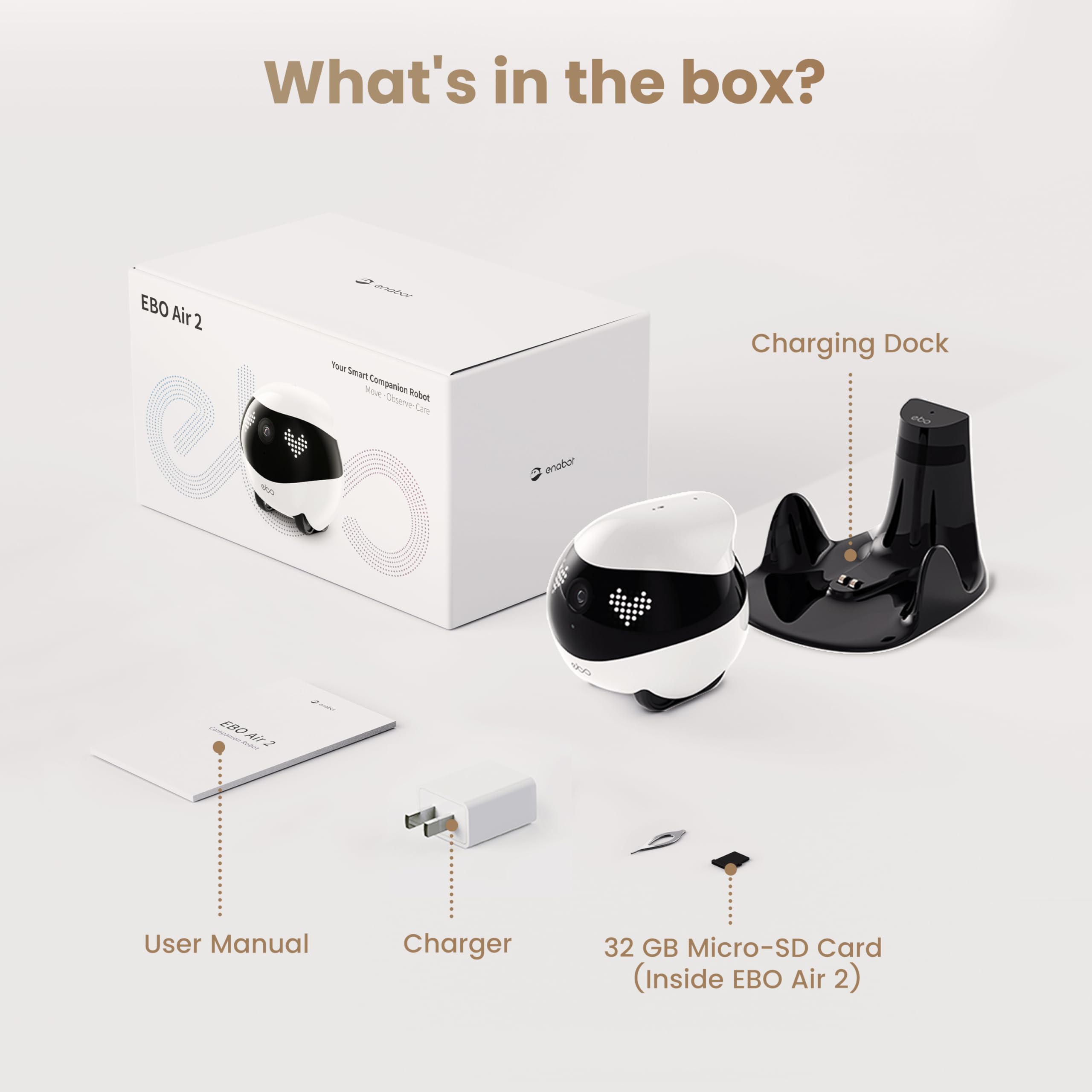 2K Smart Pet Camera Robot with Two-Way Talk & Night Vision