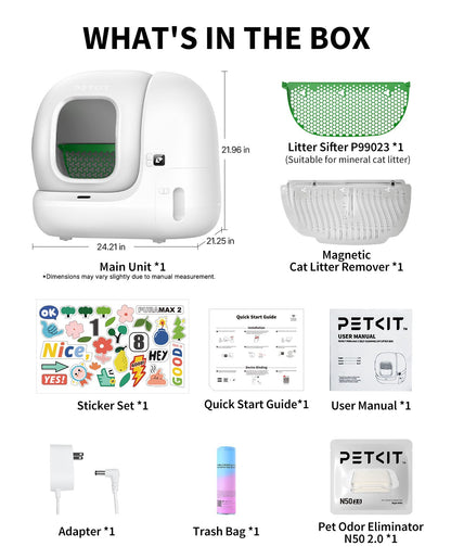 Smart Self-Cleaning Litter Box with App Control & Safety Sensors