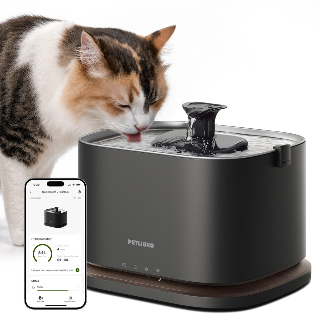3L Cordless Smart Pet Water Fountain with App Monitoring