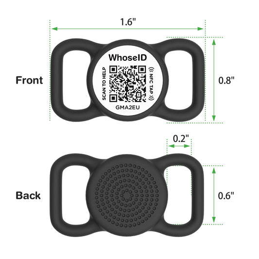 QR & NFC Pet ID Tag with Online Profile & Location Alerts