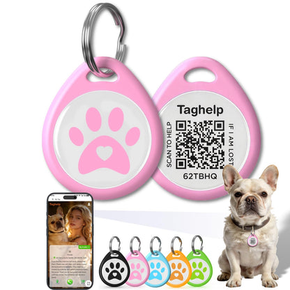 QR Code Pet ID Tag with Scan Alerts & Digital Profile