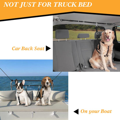 Adjustable Dual-Dog Vehicle Tether & Restraint System