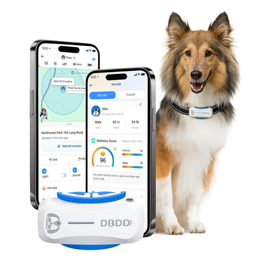 AI Dog GPS Tracker with Virtual Fence & Health Monitoring