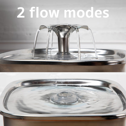 2.8L Stainless Steel Automatic Pet Water Fountain