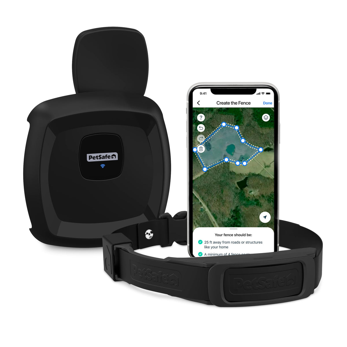 Subscription-Free GPS Dog Collar with Wireless Fence