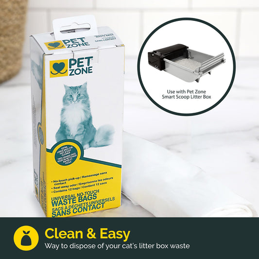 Pet Zone Smart Scoop Semi Automatic Self Cleaning Cat Litter Box with Bags