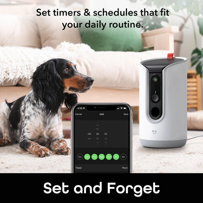 Geeni Pet Treat Dispenser with Camera for Automatic Cat and Dog Feeding