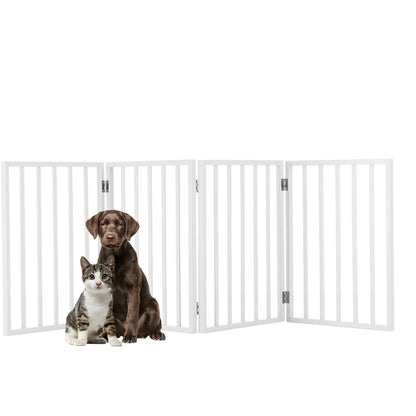 Freestanding Retractable Pet Gate for Doorways & Stairs