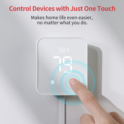 Smart WiFi Temperature & Humidity Hub with Light Sensor