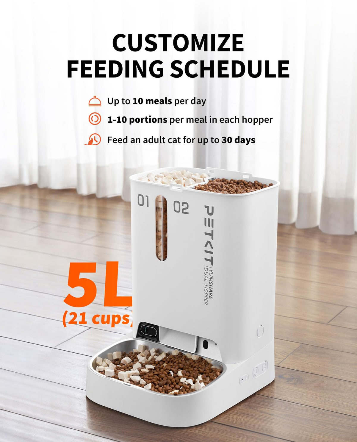 1080P Smart Pet Feeder with Camera & Two-Way Audio
