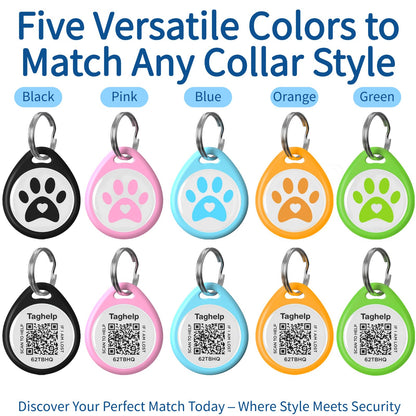 QR Code Pet ID Tag with Scan Alerts & Digital Profile