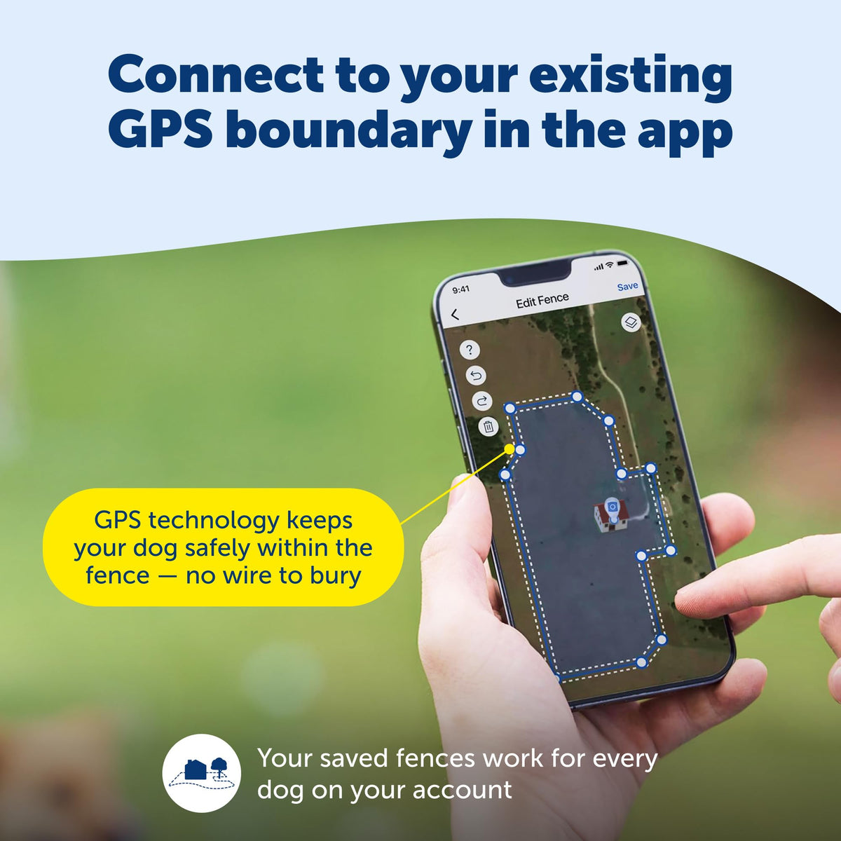 Subscription-Free GPS Dog Collar with Wireless Fence