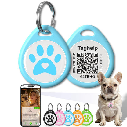 QR Code Pet ID Tag with Scan Alerts & Digital Profile