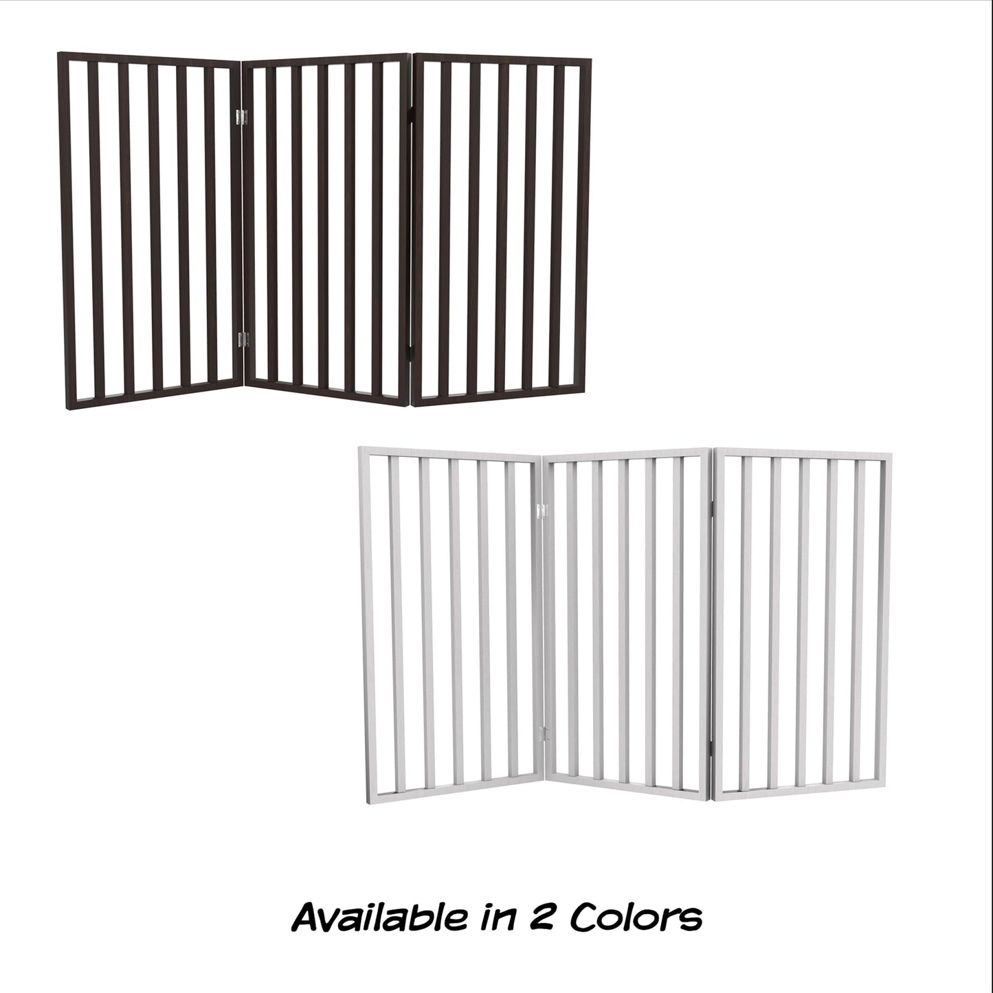 Foldable Wooden Pet Gate for Doorways, Hallways & Stairs