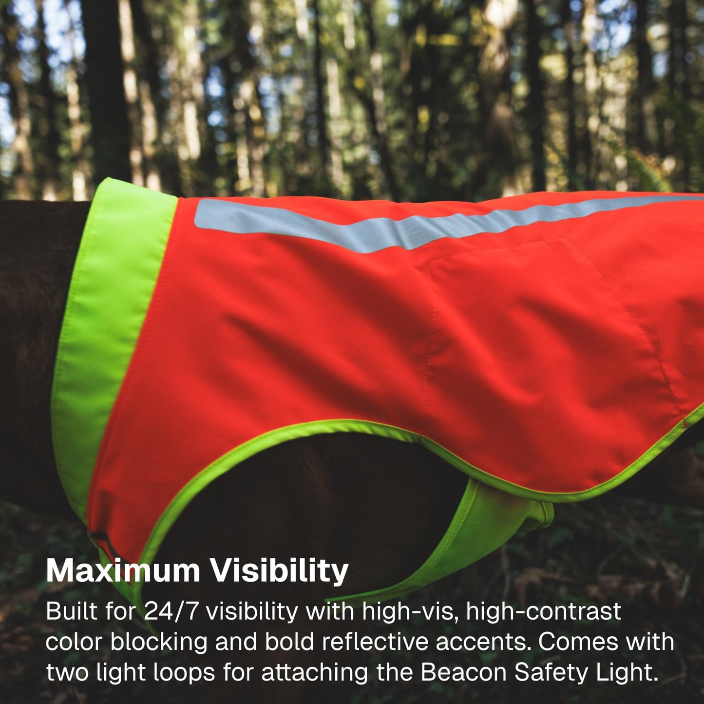 High-Visibility Reflective Dog Vest with Water-Repellent Shell