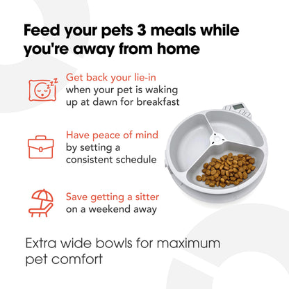 Automatic Digital Pet Feeder with Ice Pack for Cats & Dogs