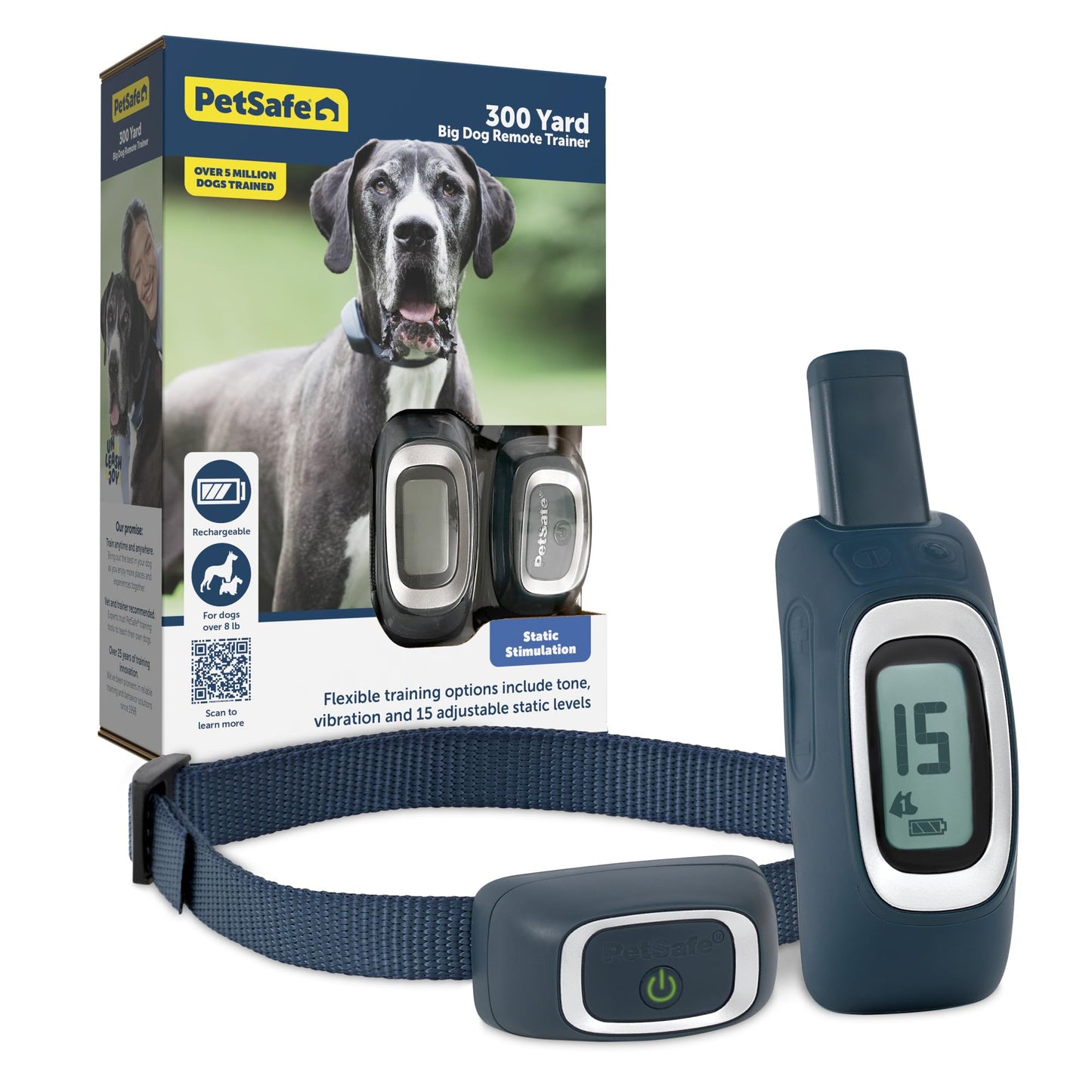 Waterproof Remote Training Collar with Tone & Vibration
