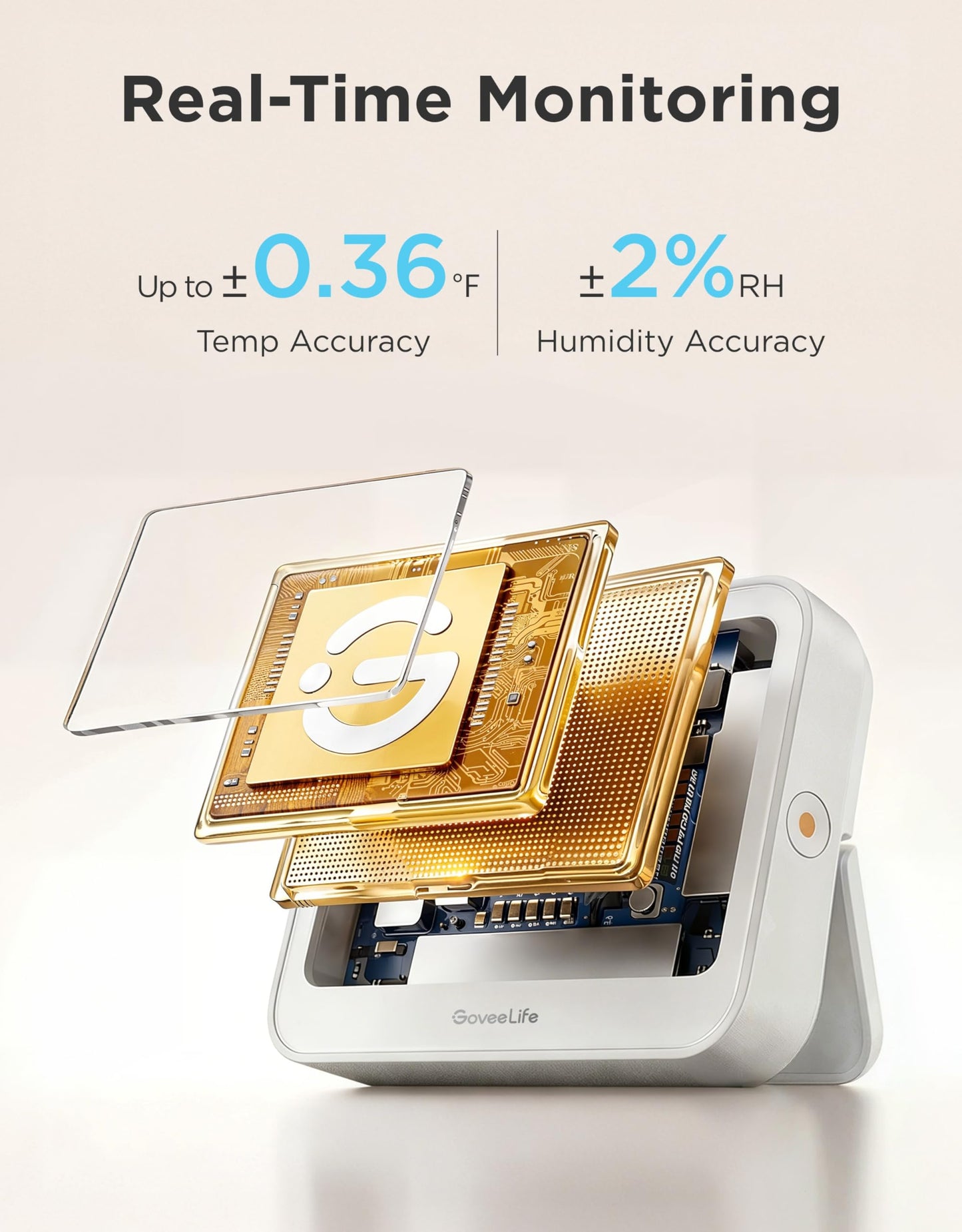 5-in-1 WiFi Temperature & Humidity Monitor with Weather Station