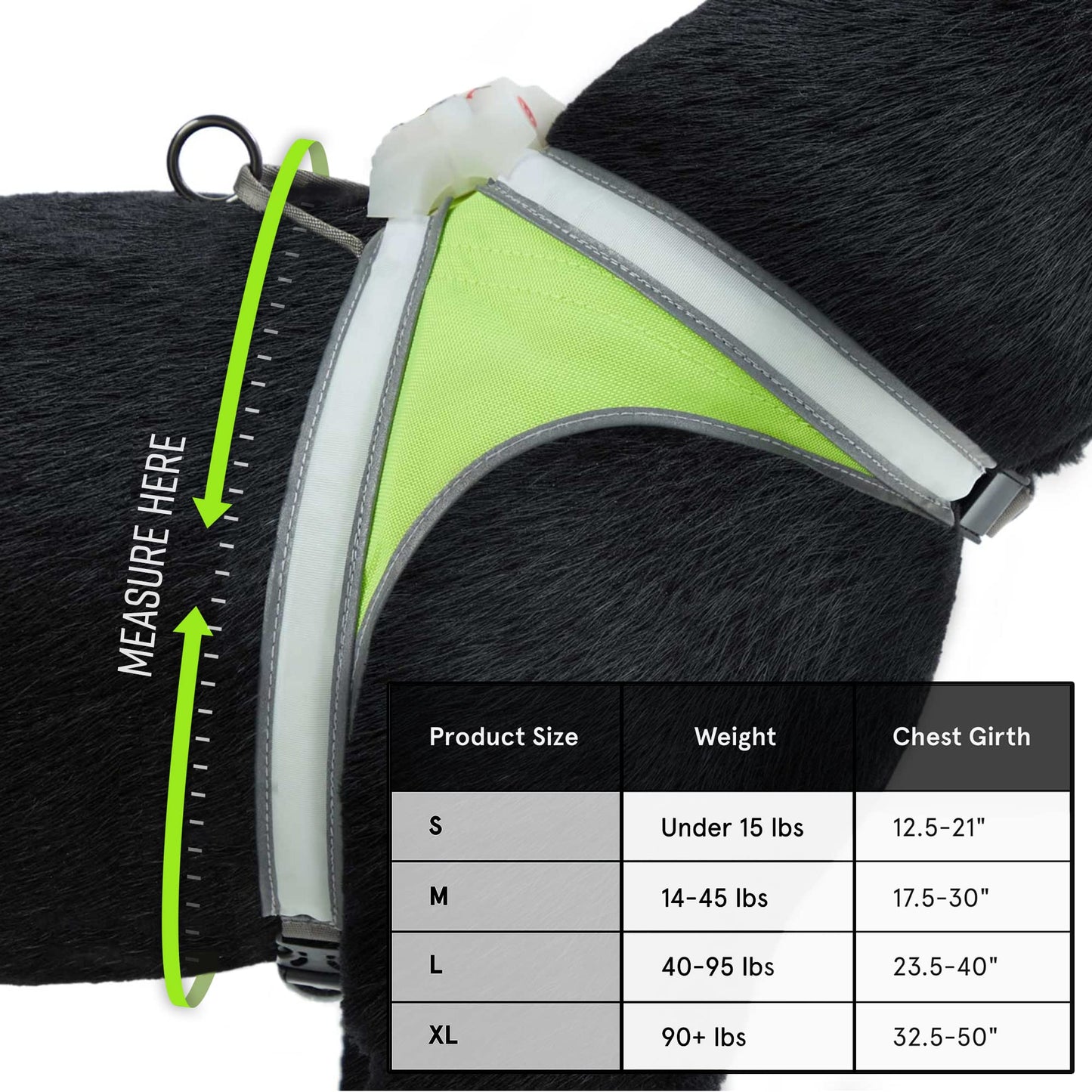 Rechargeable LED Reflective Dog Harness with Multicolor Lights