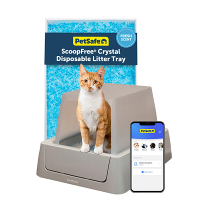 Smart Self-Cleaning Litter Box with App & Health Monitoring