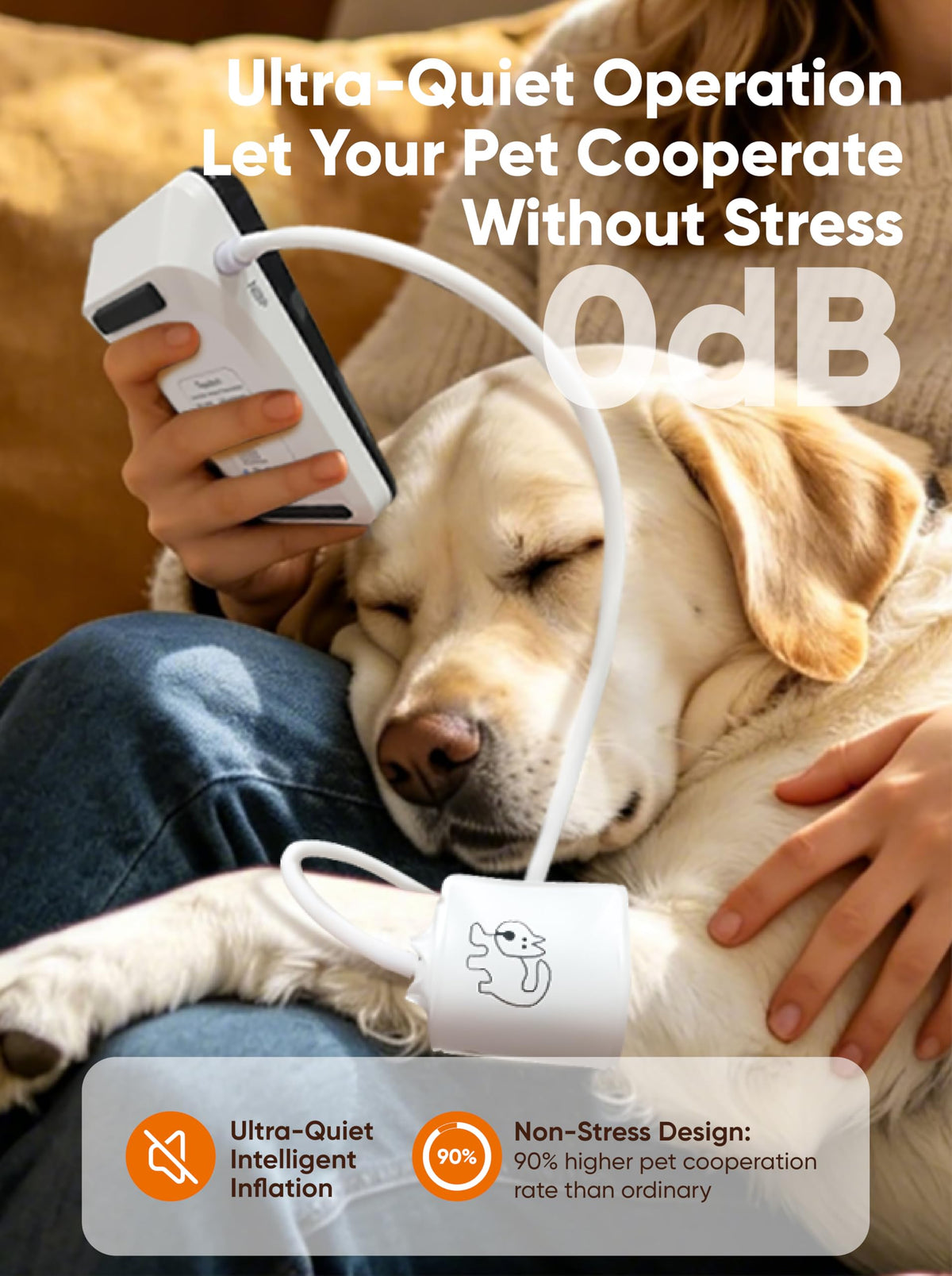 Veterinary Blood Pressure Monitor with 5 Cuffs & Data Memory