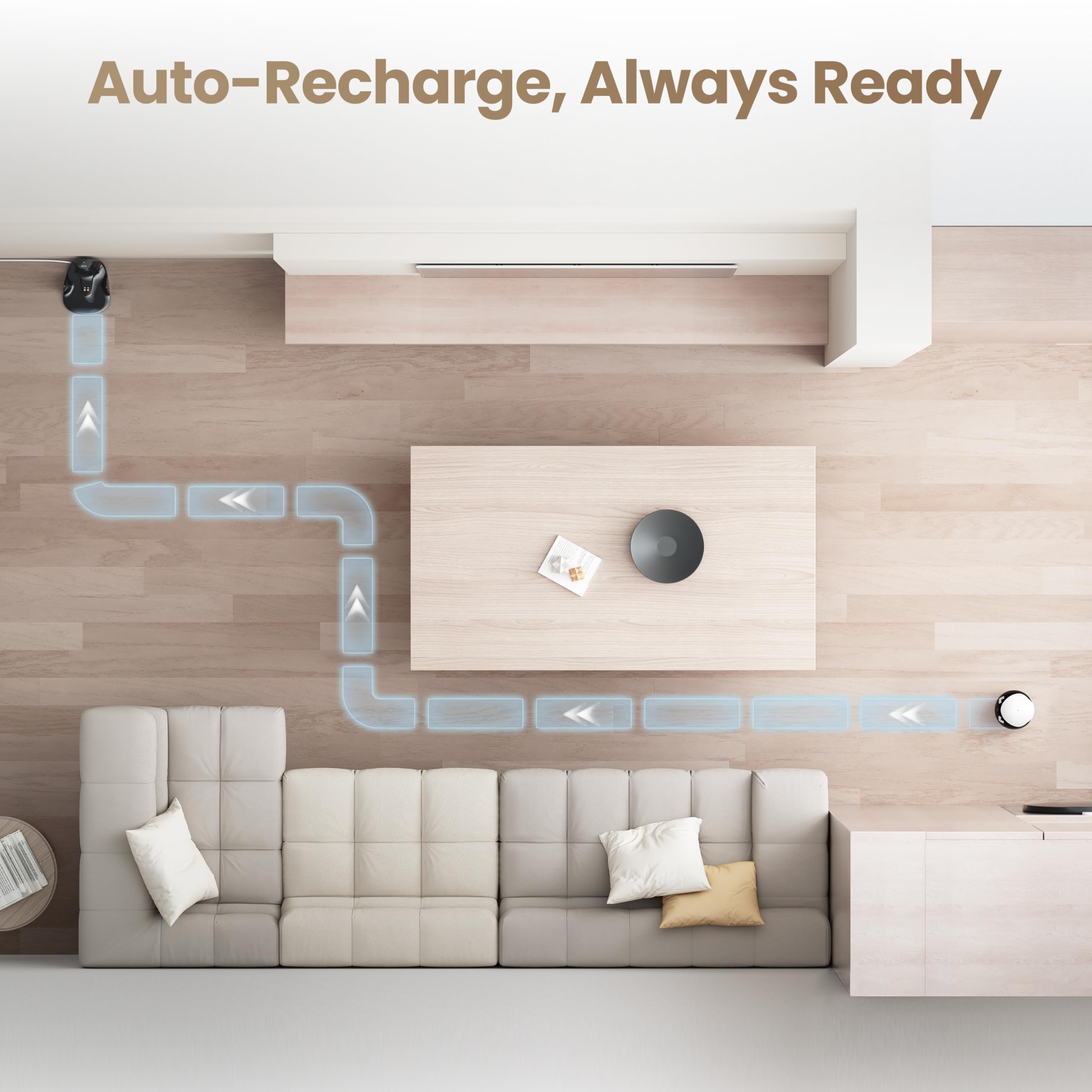 2K Smart Pet Camera Robot with Two-Way Talk & Night Vision
