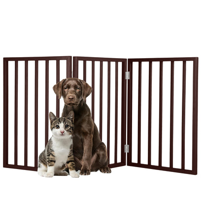 Freestanding Retractable Pet Gate for Doorways & Stairs