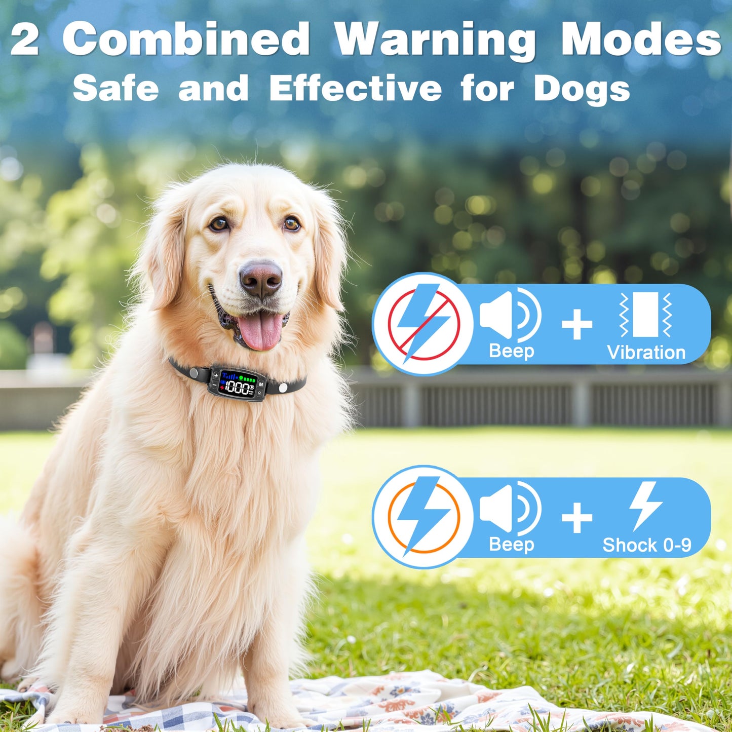 GPS Wireless Dog Fence with Adjustable 33–1000 Yard Range