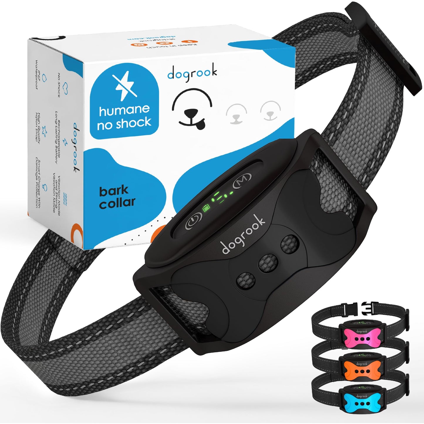 No-Shock Smart Bark Collar with Beep & Vibration Training