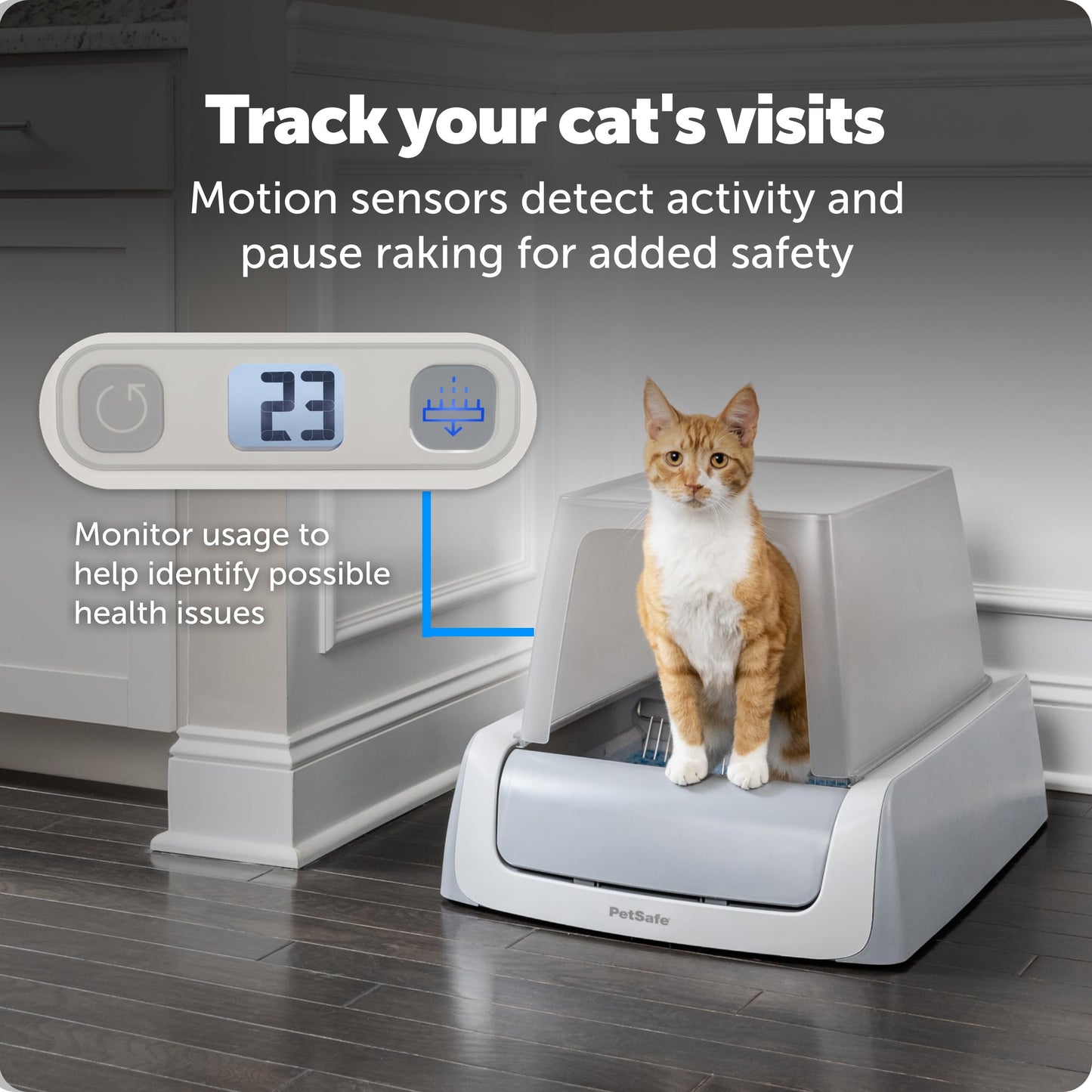Smart Self-Cleaning Litter Box with App & Health Monitoring