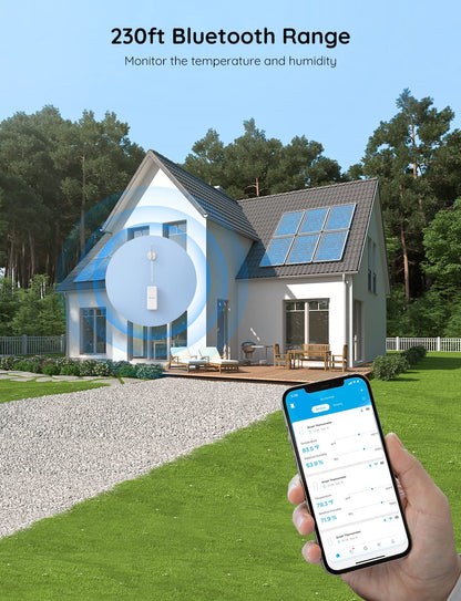 Smart WiFi Temperature & Humidity Monitor with App Alerts