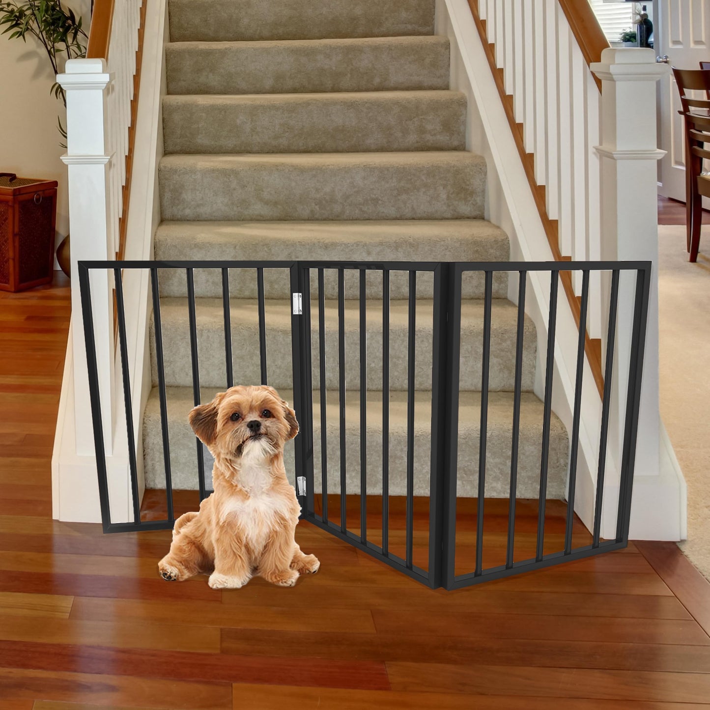 PETMAKER Pet Gate Freestanding Dog Gate for Indoor or Outdoor Use