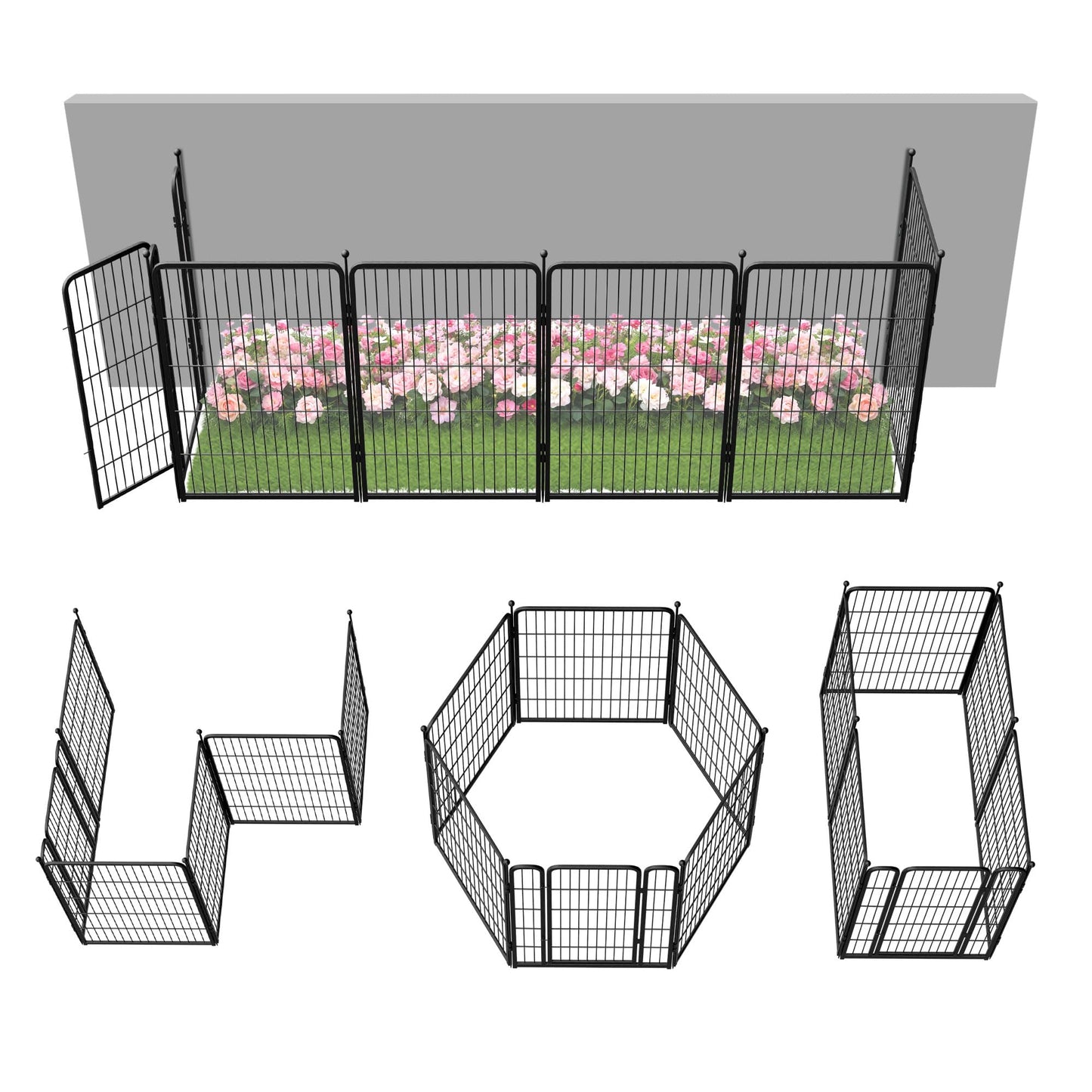 FXW No Dig Garden Fence, Outdoor for Yard