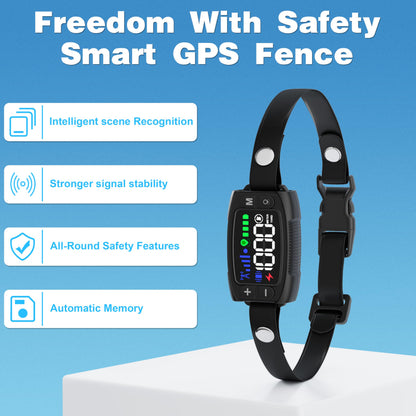 GPS Wireless Dog Fence with Adjustable 33–1000 Yard Range