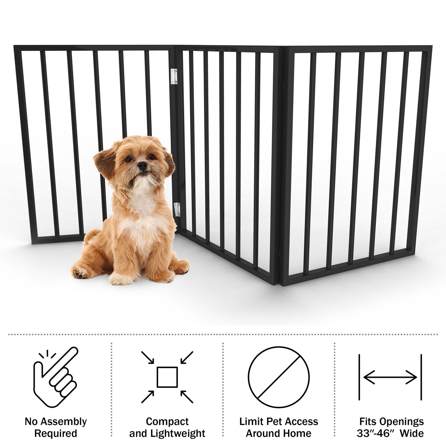 PETMAKER Pet Gate Freestanding Dog Gate for Indoor or Outdoor Use