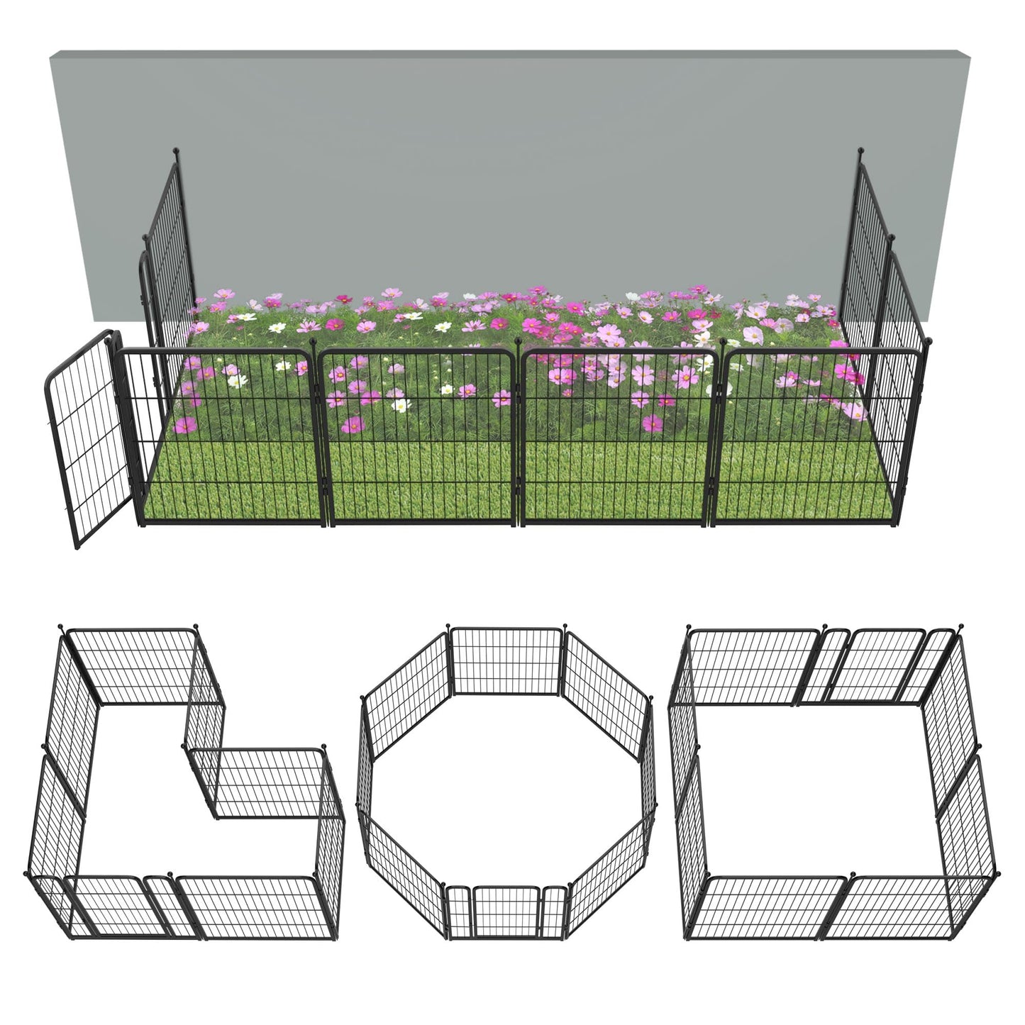 FXW No Dig Garden Fence, Outdoor for Yard
