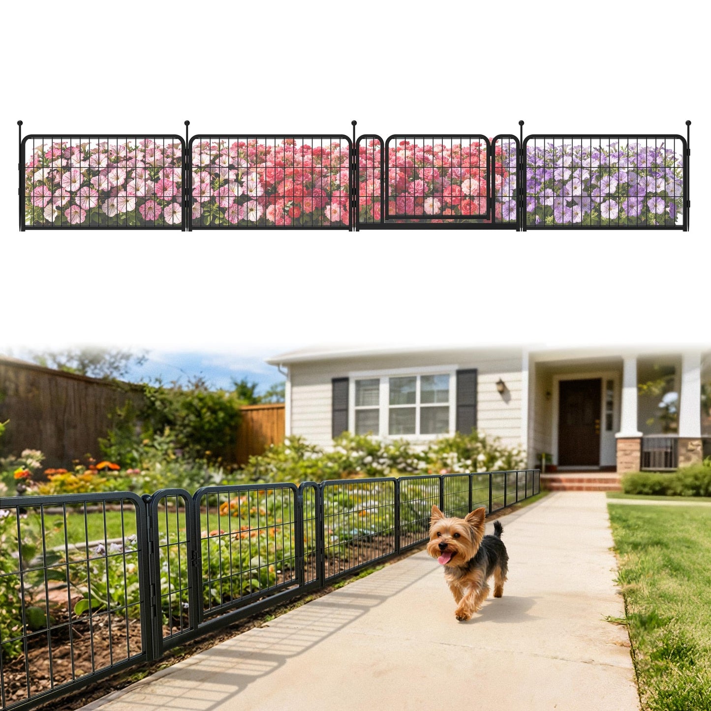 FXW No Dig Garden Fence, Outdoor for Yard
