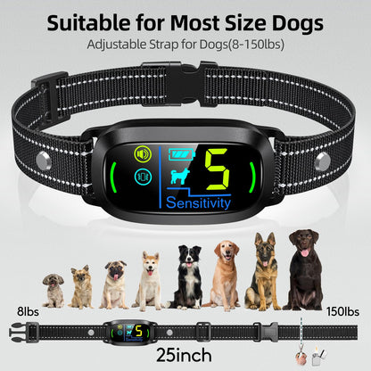 Rechargeable Smart Bark Collar with 5 Sensitivity Levels