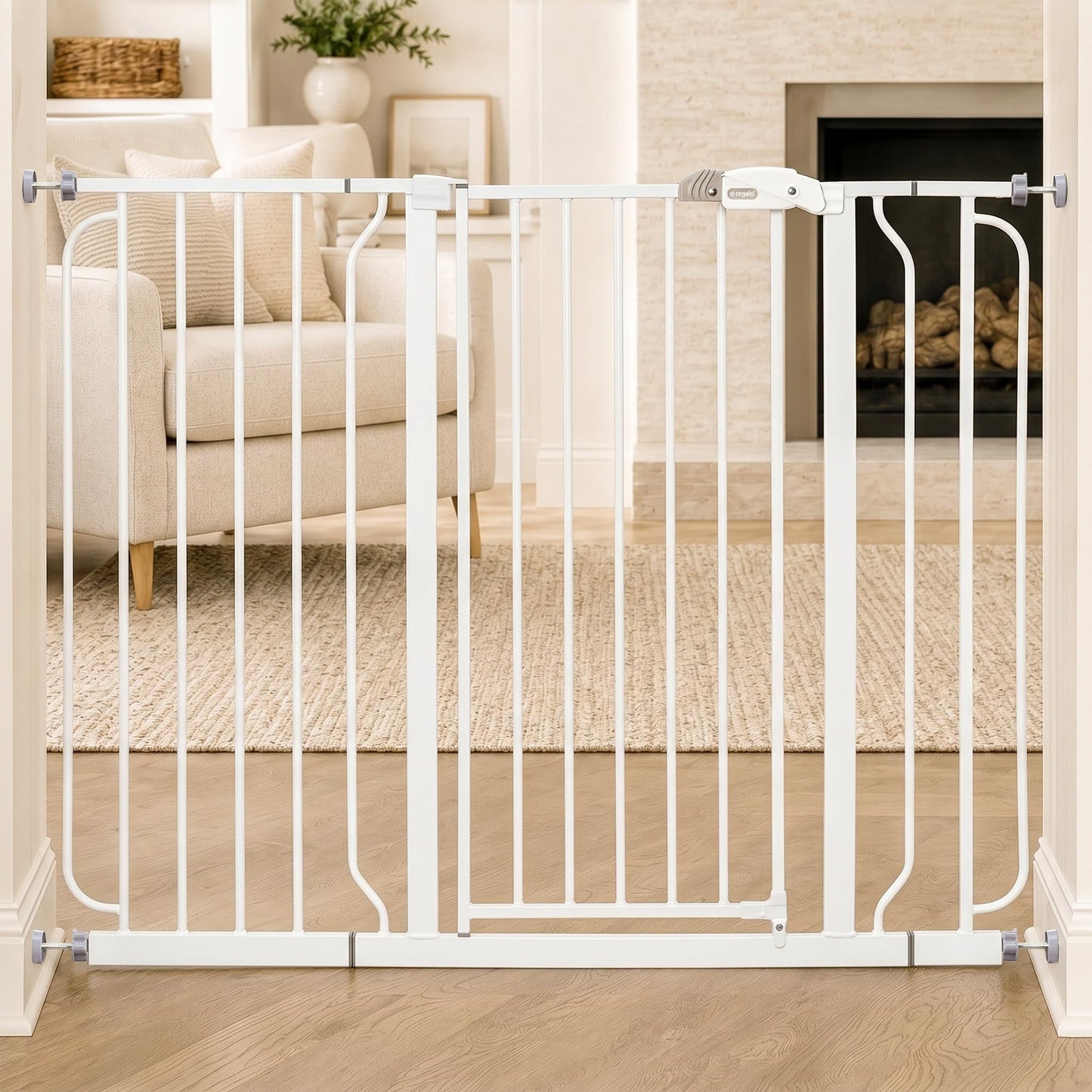 Regalo Easy Step Extra Wide Walk Through Baby Gate