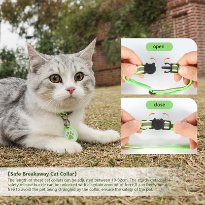 Reflective Cat Collar+cat tag